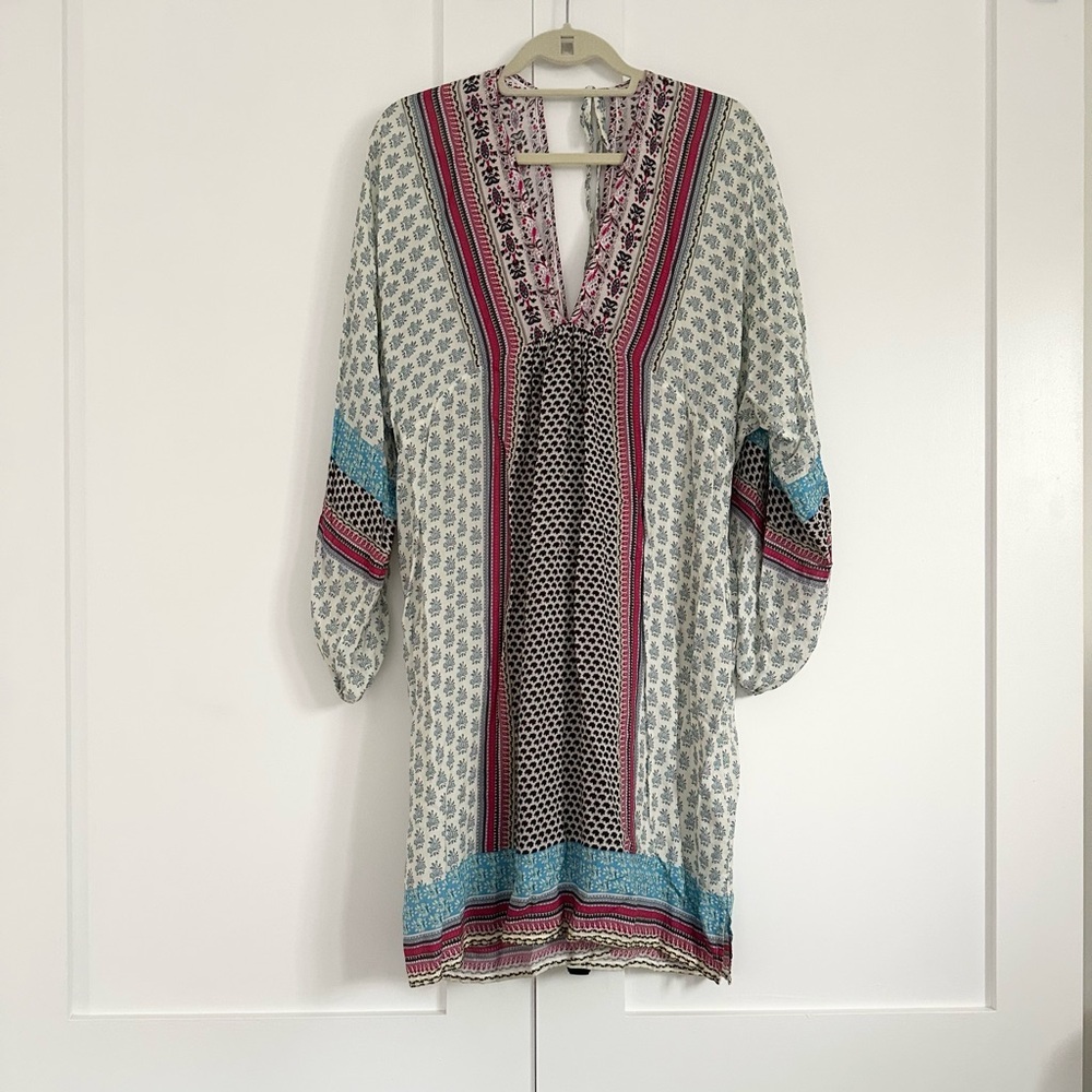 Anthropologie V-neck Long Sleeve Sundress